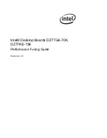 Предварительный просмотр 1 страницы Intel DZ77GA-70K Performance Tuning Manual