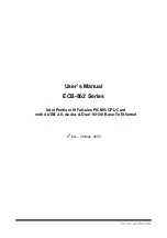 Intel ECB-862 Series User Manual preview