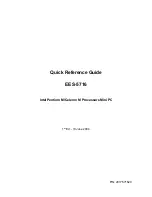 Предварительный просмотр 1 страницы Intel EES-5716 Quick Reference Manual