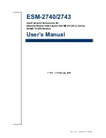 Предварительный просмотр 1 страницы Intel ESM-2740 User Manual