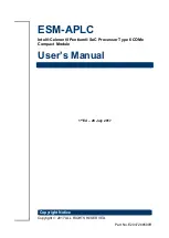 Preview for 1 page of Intel ESM-APLC User Manual