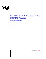 Intel FCPGA2 - Processor - 1 x Pentium 4 2.66 GHz Design Manuallines preview