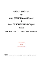 Предварительный просмотр 1 страницы Intel FW82801GB User Manual