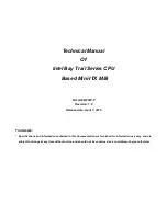 Preview for 1 page of Intel G03-NF9W-F Technical Manual