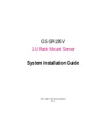 Preview for 1 page of Intel GS-SR195V System Installation Manual