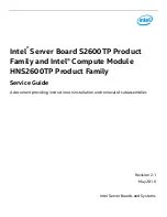 Preview for 1 page of Intel HNS2600TP series Service Manual