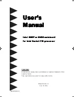 Preview for 1 page of Intel i945G User Manual