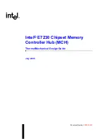 Intel Intel E7230 MCH Thermal/Mechanical Design Manual preview