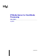 Preview for 1 page of Intel IP Media Server Demo Manual