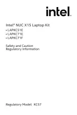 Предварительный просмотр 73 страницы Intel KC57 User Manual