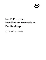 Preview for 1 page of Intel LGA1150 Installation Instructions Manual