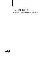 Intel MB440LX System Installation Manual preview