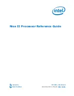 Preview for 1 page of Intel NIOS II Owner Reference Manual