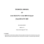 Intel NM10 Technical Manual preview