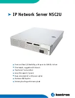 Preview for 1 page of Intel NSC2U - IP Network Server Specifications