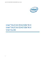 Intel NUC Kit D34010WYKH User Manual preview