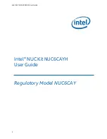 Preview for 1 page of Intel NUC6CAYH User Manual