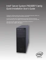 Preview for 1 page of Intel P4000RP Quick Installation User'S Manual