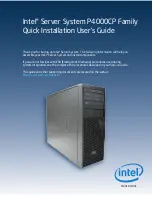 Preview for 1 page of Intel P4208CP4MHGC Quick Installation User'S Manual