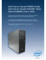 Intel P4304BT series Quick Installation User'S Manual preview