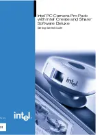 Preview for 1 page of Intel PC Camera Pro Pack Getting Started Manual