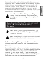 Preview for 21 page of Intel Pentium II OverDrive Installation Manual