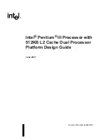 Preview for 1 page of Intel Pentium III Design Manual