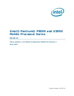 Preview for 1 page of Intel PENTIUM P6000 MOBILE PROCESSOR - Datasheet