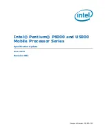 Предварительный просмотр 1 страницы Intel PENTIUM P6000 SPECIFICATION 20 Specification