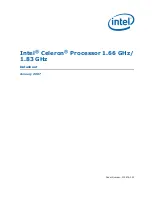 Предварительный просмотр 1 страницы Intel Pga478 - P4-2ghz 512kb 400mhz Fsb Datasheet