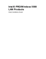 Intel PRO/Wireless 5000 Quick Installation Manual preview