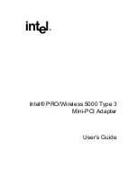 Intel PRO/Wireless 5000 User Manual preview