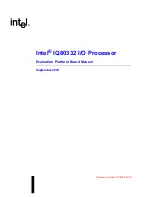 Intel Processor IQ80332 Manual preview