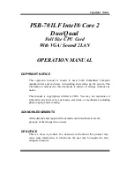 Preview for 2 page of Intel PSB-701LF User Manual