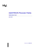 Intel PXA270 Optimization Manual предпросмотр