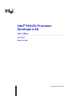 Intel PXA27x Series User Manual preview