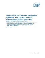 Preview for 1 page of Intel QX68000 Core 2 Extreme Design Manual