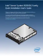 Preview for 1 page of Intel R2000SC Quick Installation User'S Manual