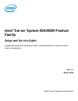 Intel R2600SR Series Setup And Service Manual preview