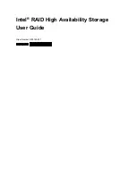 Intel RAID High Availability User Manual preview