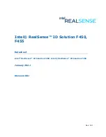 Предварительный просмотр 1 страницы Intel RealSense ID Solution F450 Datasheet