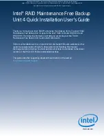 Preview for 1 page of Intel RMFBU4 Quick Installation User'S Manual