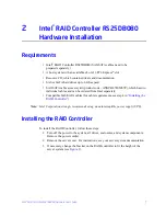 Preview for 17 page of Intel RS25DB080 Hardware User'S Manual