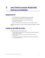 Предварительный просмотр 17 страницы Intel RS2WC040 Hardware User'S Manual