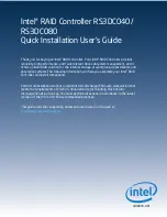 Preview for 1 page of Intel RS3DC040 Quick Installation Manual