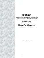 Intel RX87Q User Manual preview