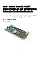 Intel S3000PT Configuration Manual preview