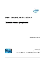 Preview for 1 page of Intel S3420GP Specification