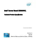 Intel S5000VCL - Server Board Motherboard Technical Product Specification preview