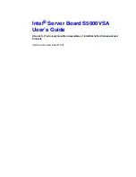 Предварительный просмотр 1 страницы Intel S5000VSA - Server Board Motherboard User Manual